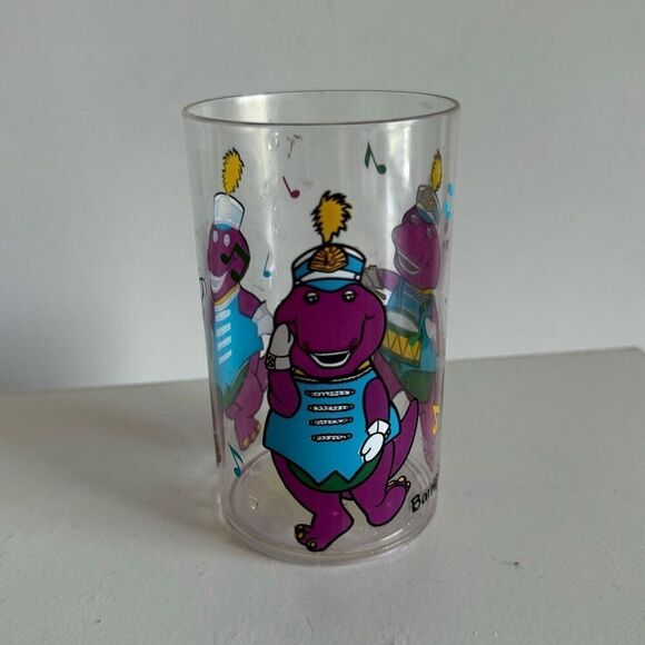 Vintage Barney Kids Plastic Cup 1992 The Lyons Group - Picture 2 of 9